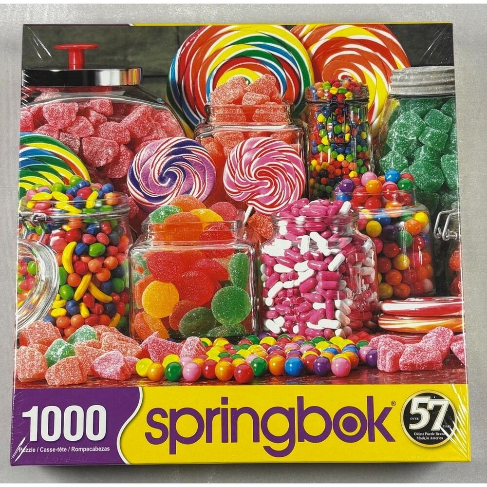 Springbok Candy Shop 1000 Piece Jigsaw Puzzle New Sealed Made in USA